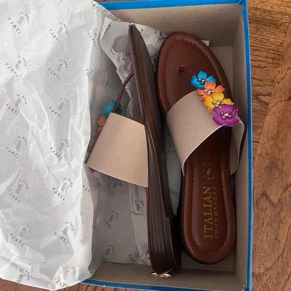 Italian Shoemakers Merry slip on sandal , new in box, size 11 - Picture 8 of 9